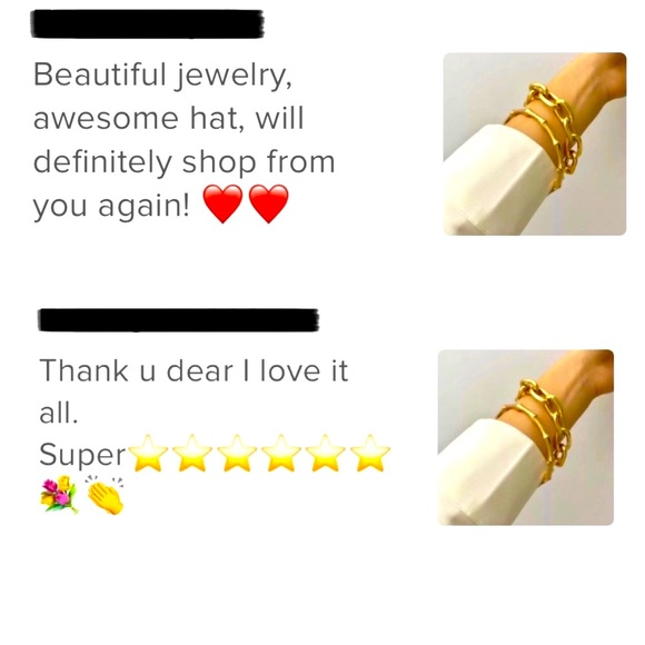 🍋2/$30 New Gold Bracelet Set - Picture 5 of 6